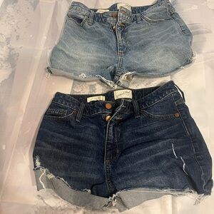 Denim Cutoff Shorts - Light and Dark Blue by universal thread. Size 27